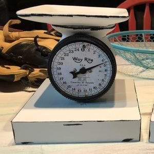 Handmade vintage style scale.